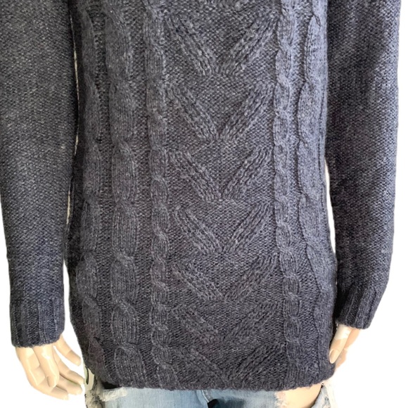 3/$30 exgirlfriend Knitted Blue Sweater Size Large - Picture 3 of 9